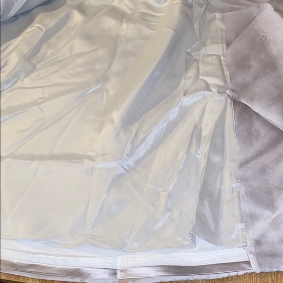 Teri Jon silver metallic lace gown - Picture 14 of 16